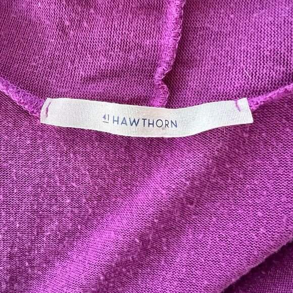 Stitchfix 41 Hawthorn Fuchsia Pink Open Front Waterfall Cardigan Size X-Small - Picture 10 of 11